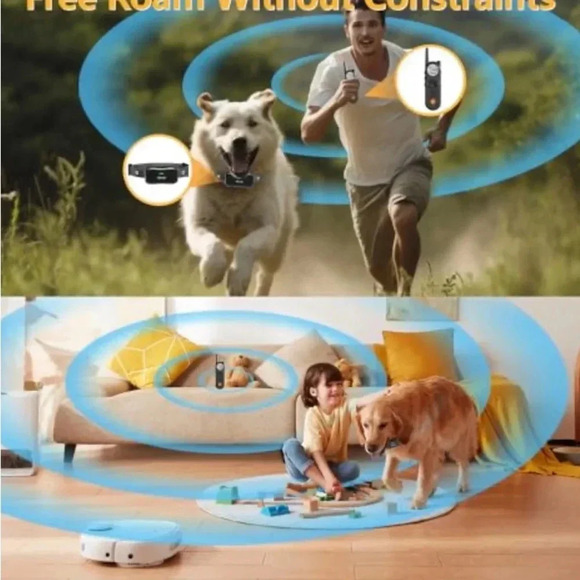 Htcuto Electronic Training Collar & Fence 2 in 1 3500FT Waterproof 6100ft Remote - Picture 6 of 11